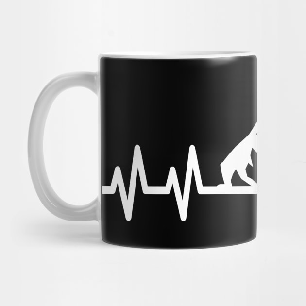 Mountain Bike Lover Heartbeat Pulse Cyclist by Foxxy Merch